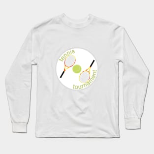 Rackets with tennis ball Long Sleeve T-Shirt